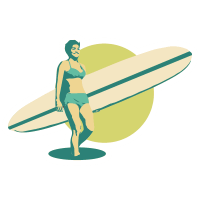 Longboard Surf Lessons